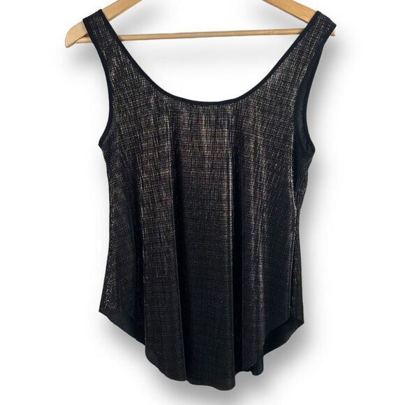 RACHAEL Rachael Roy gold shimmer tank top size S - Picture 2 of 9